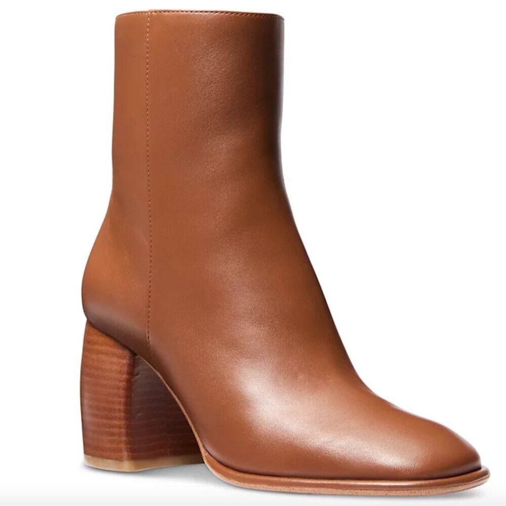 MICHAEL Michael Kors Maude Block Heel booties luggage brown - 9.5